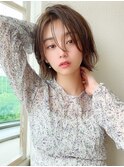 くびれミディ小顔ヘア★オリーブカラー20代30代/Silk-lei吉祥寺