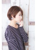 ショートボブにハイライト+イルミナカラー×髪質改善