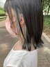 【髪質改善UPTOGLOSS×インナーカラー】Cut+艶カラー+UPTOGLOSS¥19600