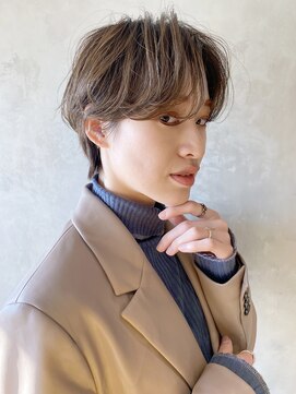 アイティーバイアルバム 下北沢店(IT by ALBUM) パーマハンサムショート_外ハネボブセクションカラー_59028