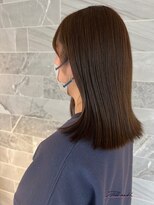 ジル アンク(Jill ankh)&nbsp;《Jillankh 姫路駅前》オリーブブラウン　赤み消し　外ハネ