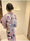 浴衣着て花火スタイル