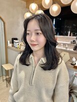 ロンドアジュール 横浜(Lond azur)&nbsp;横浜で今っぽいレイヤースタイル！韓国風くびれ巻き！