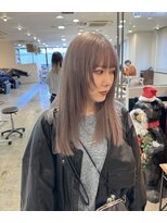 ヘアーブレイス(hair brace) ブリーチ1～2回ハイグレージュ　stylist聖斗