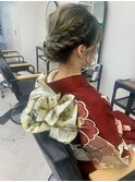 振袖に合うセットアップヘア　美由紀