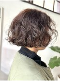 ボブパーマ/くるくるパーマ/パーマ/ボブ/癖毛