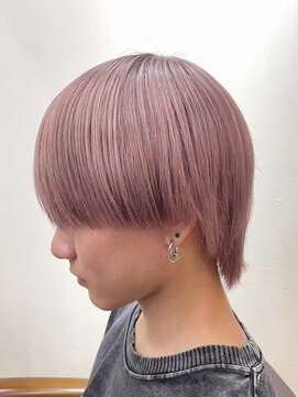 レボルトヘアー(R EVOLUT hair) 【sho】ミニマッシュウルフ/ピンクベージュ/ブリーチカラー