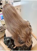 【金慶彦】大人っぽく上品なベージュハイライト&ロング☆☆