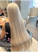 ホワイトベージュロングブリーチ