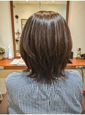 大人カワイイ３０代４０代５０代/小顔効果◎/マッシュウルフ