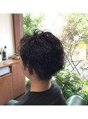 ビジネスカジュアル/無造作スパイラルパーマ/20代30代