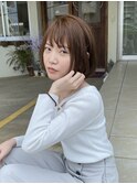 ショート ボブ イルミナカラー ハイライト 小顔カット