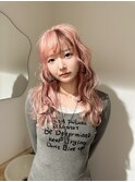 ピンク×ブラウン