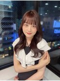 ラベンダーブラウン　ダークラベンダー　くびれ巻き
