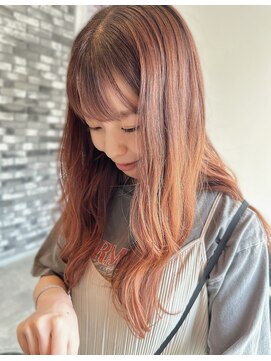 プリームヘアーホワイト(Pleame hair WHITE) オレンジカラー