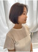 前髪なし大人っぽボブ