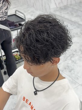 シーン(scene) スパイラルパーマ×ツイストパーマ×black【広島】