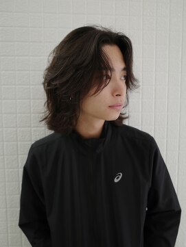 ピュー(Piu-) 【メンズロング/阿部達哉】ニュアンスパーマ/メンズボブ