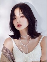 ラフィス ヘアー ミミ 流山おおたかの森店(La fith hair Mimi)&nbsp;【La fith】暗髪カラー×外ハネミディアム
