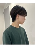 メンズカット×前下がりハンサムマッシュショート☆