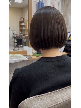アンサ 城陽寺田店(ANSA) ナチュラルストレートで作る丸みボブ