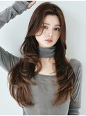髪質改善*くびれレイヤーカットダークパープル*美髪【Zina渋谷】