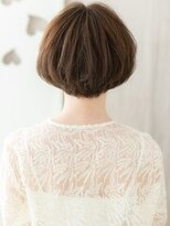 カバーヘアアンドスパ ブリス 浦和(COVER HAIR&SPA bliss) ミルクブラウンラウンドバングマッシュショートボブ30代40代X
