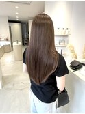 ブリーチなしで叶う透明感アッシュグレージュ