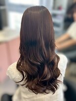 梅田ワン&nbsp;コテ巻き風パーマ/無重力/チャコールグレー/オリーブグリーン