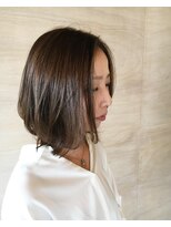 ヘアアンドスパ モア(Hair&Spa More By LikkleMore) 前下がりボブ センターパート【王子 加藤 前下がりボブ】