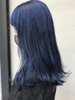 ヘアー アイス ルーチェ(HAIR ICI LUCE)&nbsp;ネイビーカラー　ネイビーブルー　担当　山中