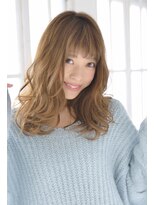 グランアージュ 柏西口店(grandage)&nbsp;透け感溢れるエアリーセミディ/ベージュカラー/モテ髪カタログ柏