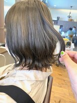 ヘアーブランドジン パルト(HAIR BRAND Jin Palt)&nbsp;ブリーチありのオリーブグレージュ