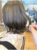ブリーチありのオリーブグレージュ