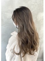 ペスカ 豊崎沖縄(pesca)&nbsp;pesca豊崎店/小顔/オリーブカラー/セミウェットウェーブ