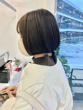 ブレンドバイハピネス(Blend by happiness) 前下がりボブ　ミニボブ　　切りっぱなし　西大寺