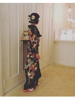 南フランス風ヘアブティック シェルクレール&nbsp;振袖着付け