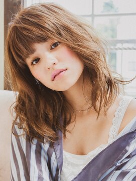 オレロ 国立(olelo) 大人ガーリー/似合わせカット/リバースセンターパート/国立