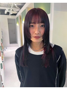 クラウド(Cloud) ぶつっと感レイヤーとボルドーカラー