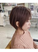 耳掛けかんたんスタイリングなショートボブ