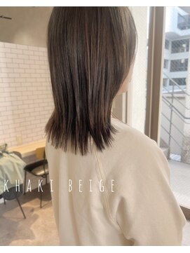 バリー(VALLEY) 【VALLEY hair care&spa】大人可愛いカーキベージュカラー