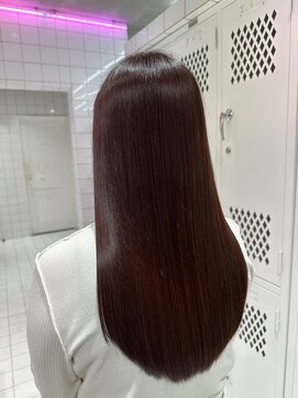 ロンドルーチェ 心斎橋(Lond luce) ダークアッシュ/ミディアムレイヤーカット［髪質改善/縮毛矯正］