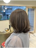 くびれボブ/ハイライトカラー/グレージュ【SYUK 高円寺】