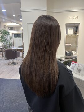 トゥルーブ バイ ファースト 富沢店(trove by first) 大人可愛い/上品ブラウン/サラツヤロング/20代30代40代50代