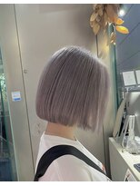 シェリ ヘアデザイン(CHERIE hair design)&nbsp;切りっぱなしボブ×グレー