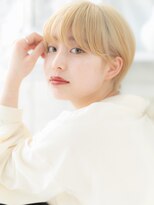 モッズヘア 越谷(mod's hair) 外国人風金髪ハイトーンカラー小顔丸みショートc6越谷10代20代