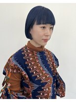 マジコ 原宿(Magico)&nbsp;ミニボブ/ブルーグレー/ブリーチ/ダブルカラー/原宿