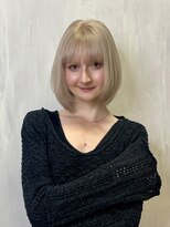 リルーム(re-room)&nbsp;レイヤーボブ×プラチナブロンド