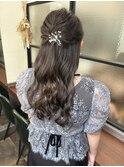 ヘアセット_ハーフアップ