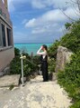 ユニバイリサ 天神大名店(uni by risa)&nbsp;自然の中で過ごす時間が好きです♪キレイな海を見て癒されました